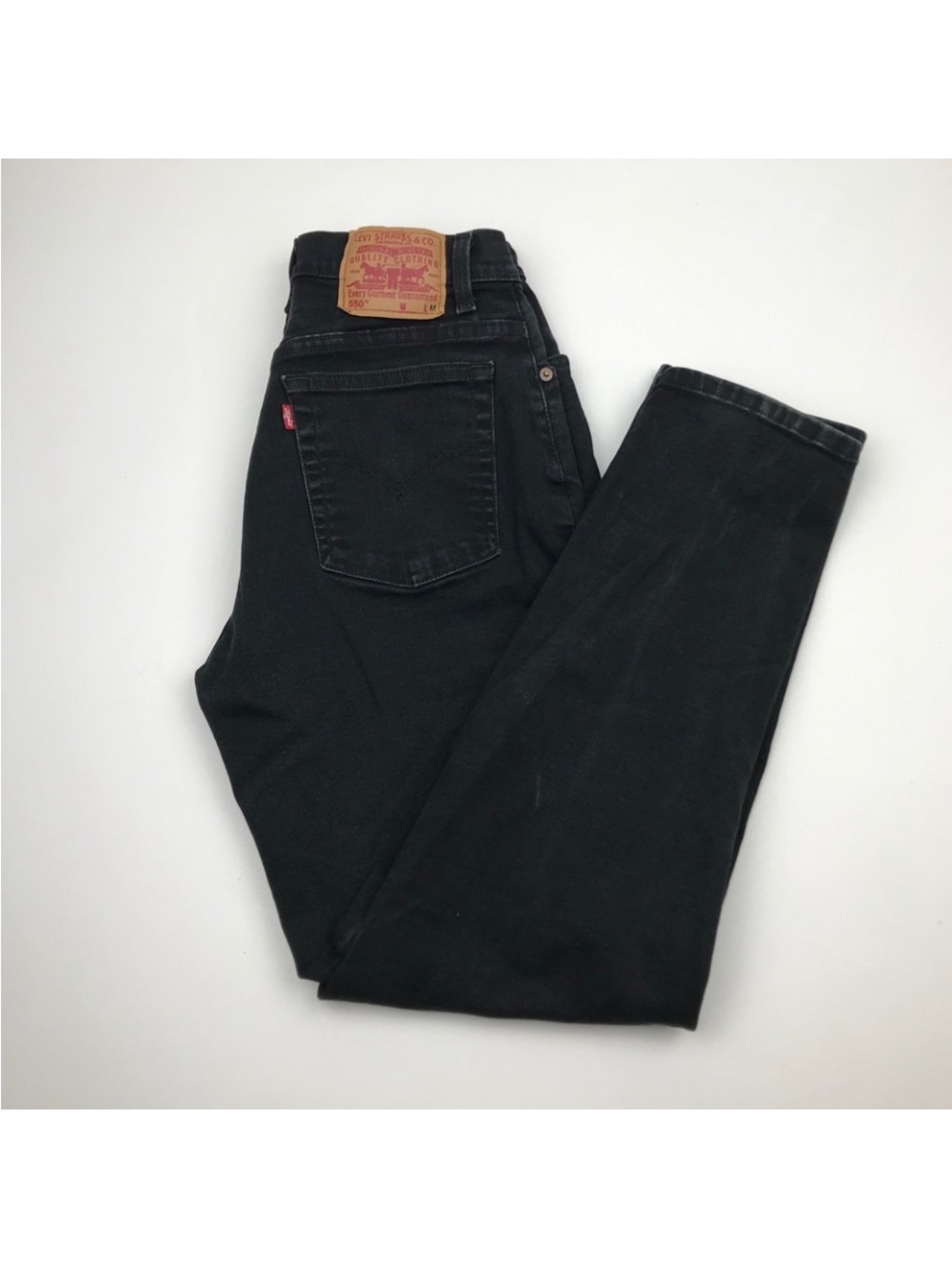 VINTAGE LEVI’S 550 relaxed fit tapered leg made in the USA SZ 14PET M